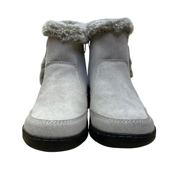 Khombu Women’s Gray Faux Fur-Lined Winter Iris Ankle Boots Size 9M - Picture 2 of 11